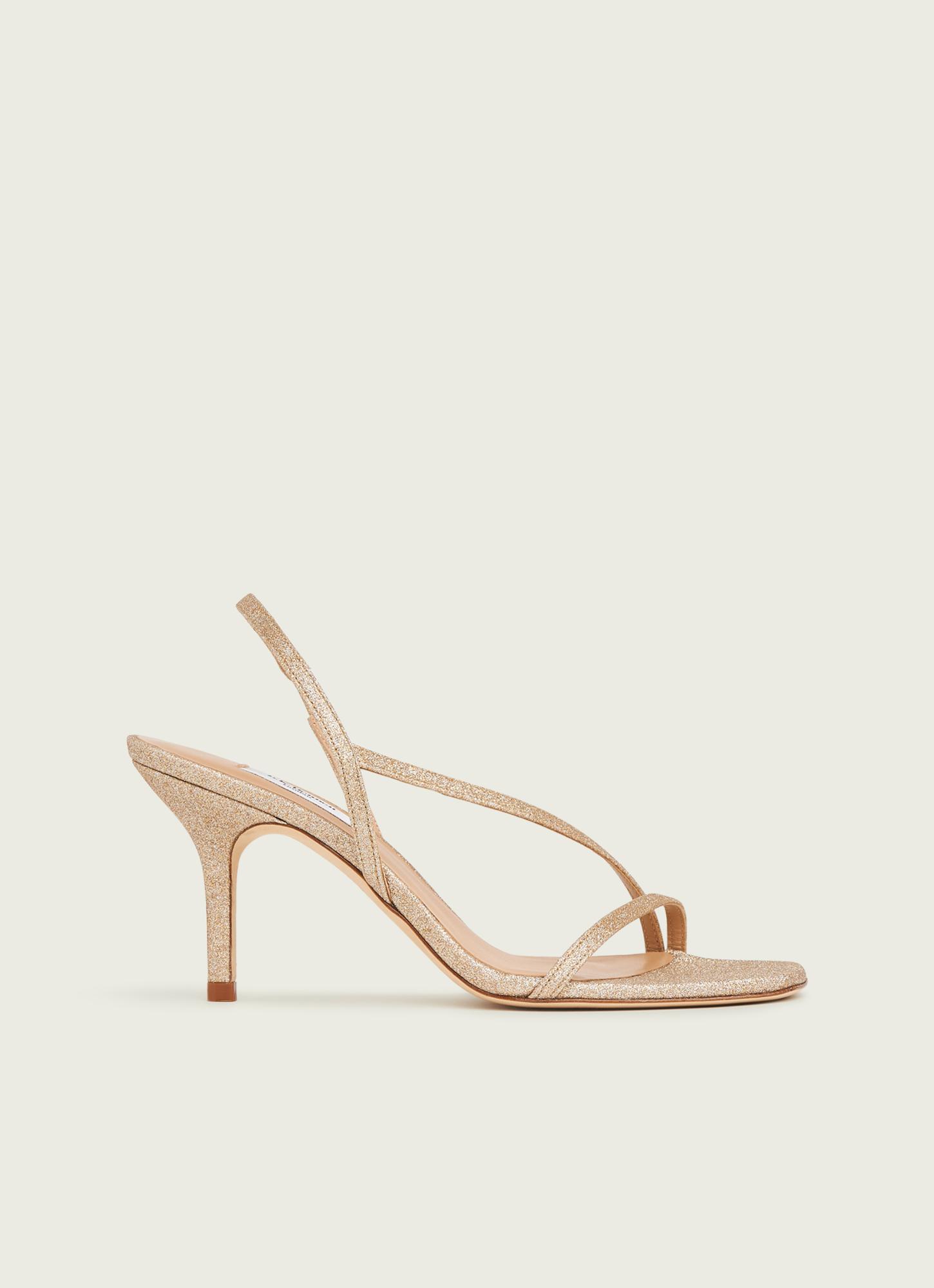 Naeve Gold Glitter Strappy Sandals | Shoes | L.K.Bennett
